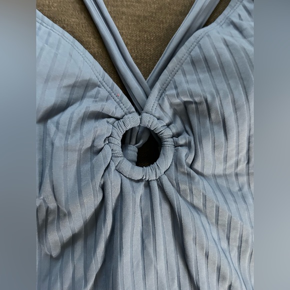 Kona sol ribbed blue swimsuit one piece - Picture 6 of 6